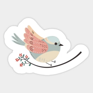 cute chubby bird Sticker